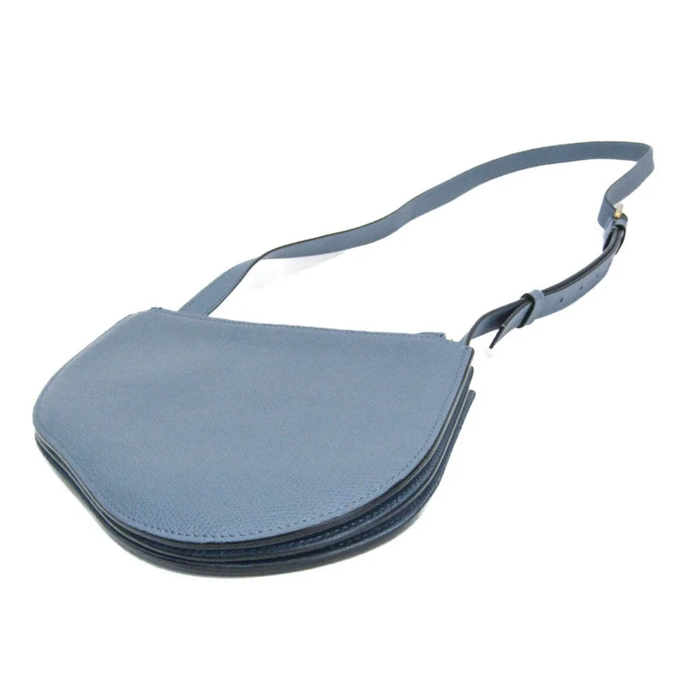 CHRISTIAN DIOR Blue Leather Shoulder Bag - Picture 2 of 16